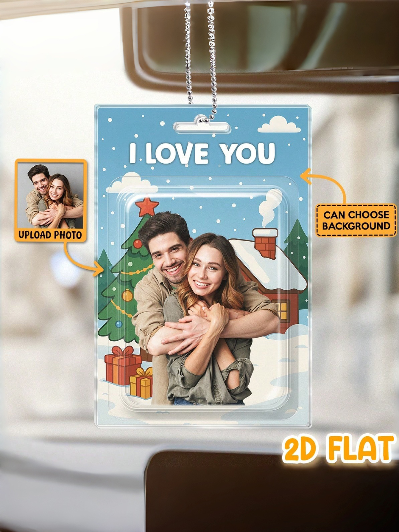 Custom Personalized Acrylic Couple Charms